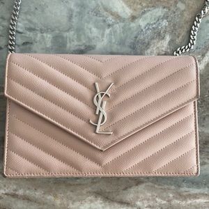 YSL Yves Saint Laurent envelope chain purse